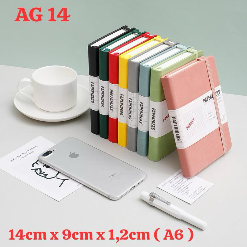 

AG 14 Notebook mini pocket A7/A6 Buku catatan kecil Book aesthetic portable Buku tulis memo agenda Bullet Journal Diary planner multicolor Scrapbook jurnal untuk sekolah kantor pelajar