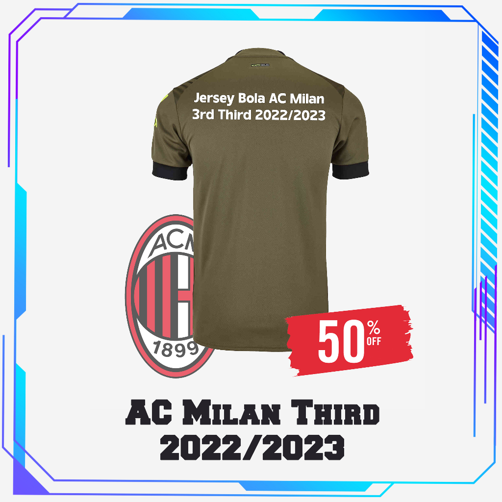Jersey Fans Issue Import AC Milan 3rd Third 2022/2023 Promo