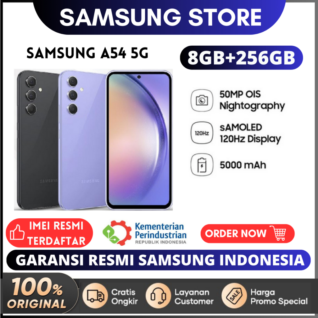 Samsung Galaxy A54 5G 8/128 GB - | Garansi Resmi 1 Tahun | Samsung A54 5G 8/256GB | Samsung A54 5G 8/128 GB | Samsung A54 5G 8/256 GB