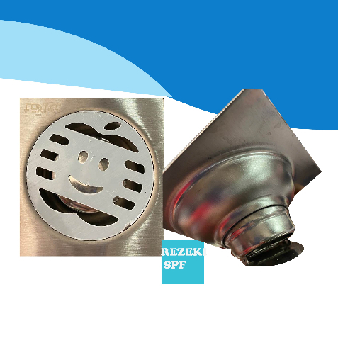 Fortec Saringan Got Floor Drain Kamar Mandi Stainless Steel 3" inch