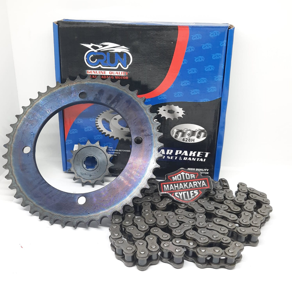 GEARSET GIRSET GEAR PAKET RANTAI KLX 150 150S 150L DTRACKER TEBAL