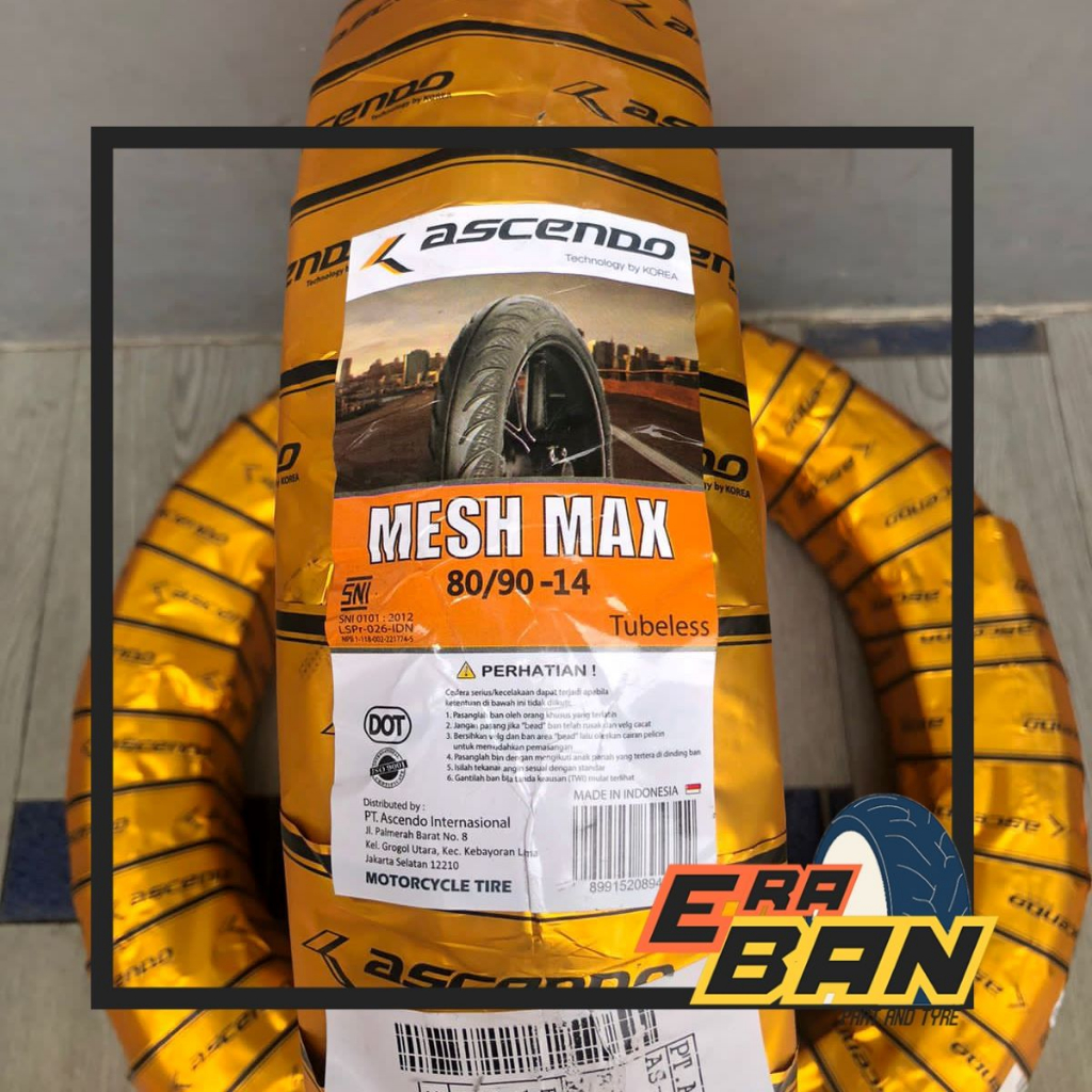 BAN LUAR ASCENDO MESH MAX 80 90 RING 14 TUBELESS