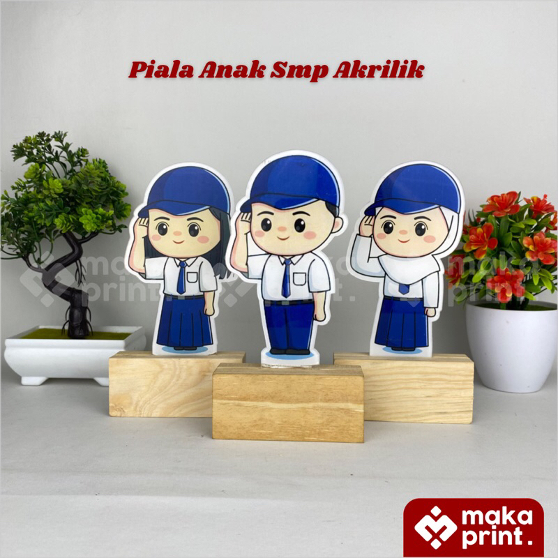 

Plakat Akrilik Sekolah (Siswa SMP) Tatakan Kayu - Plakat Anak - Plakat Akrilik - Piala Wisuda Akrilik - Piala Akrilik Anak Sekolah - Piala Anak Sekolah SMP - Piala Anak - Piala Sekolah - Piala Wisuda - Plakat Sekolah - Piala Lomba