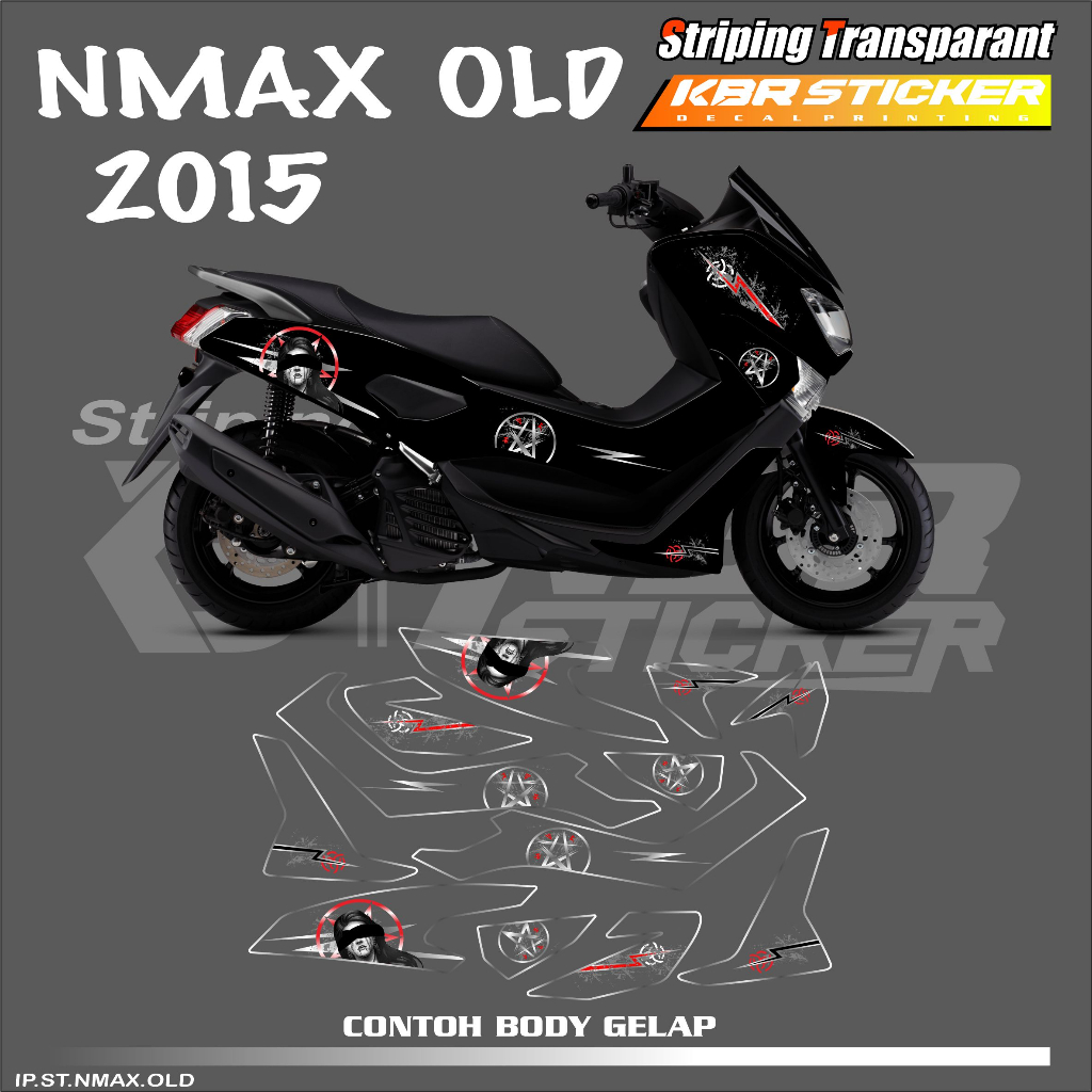 

(COD) STIKER STRIPING MOTOR YAMAHA NMAX OLD 2015 STIKER LIST STIKER MOTOR DESAIN RACING HOLOGRAM DAN TRANSPARAN SATANIC BISA COD IP.KODE 001