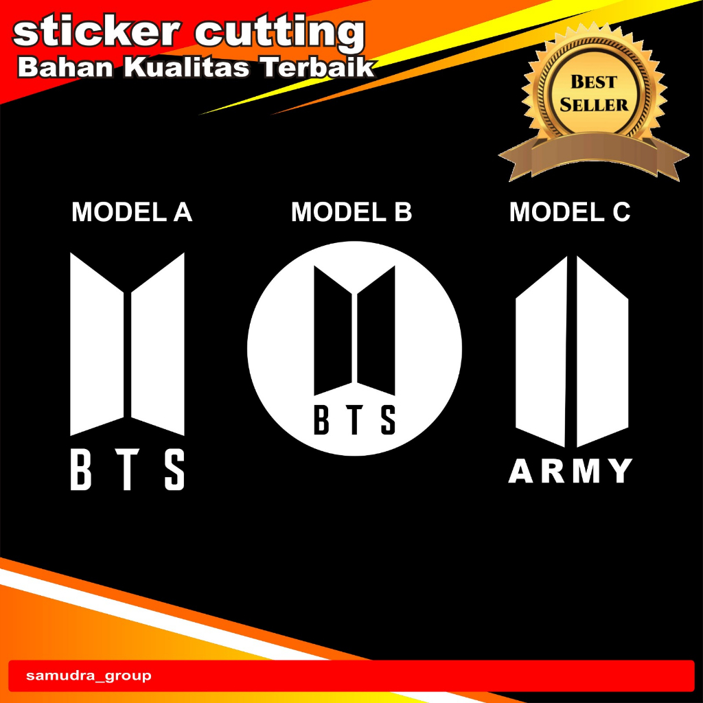 

sticker cutting logo BTS