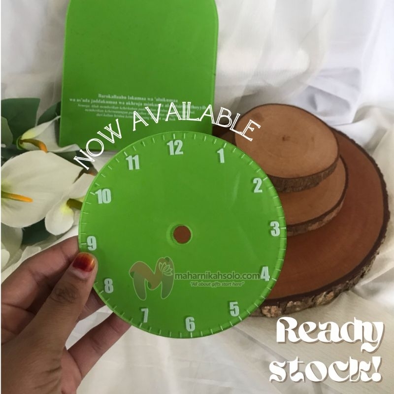 Jam Akrilik Hiasan Mahar