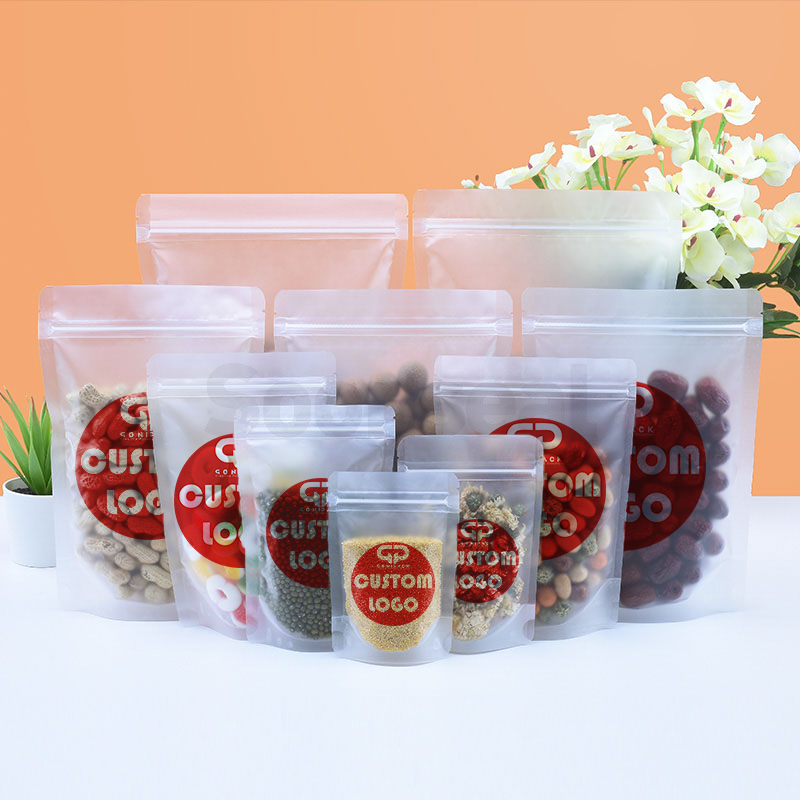 Standing Pouch Buram Bening CUSTOM Zipper Zipper