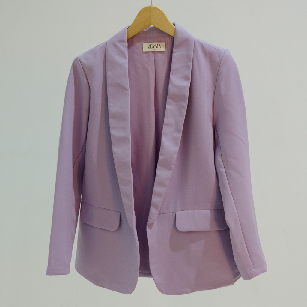 Blazer Belle Lilac/Blazer Wanita/Blazer Korea/Blazer Wanita Korea/Blazer Wanita Korean Style/Blazer 