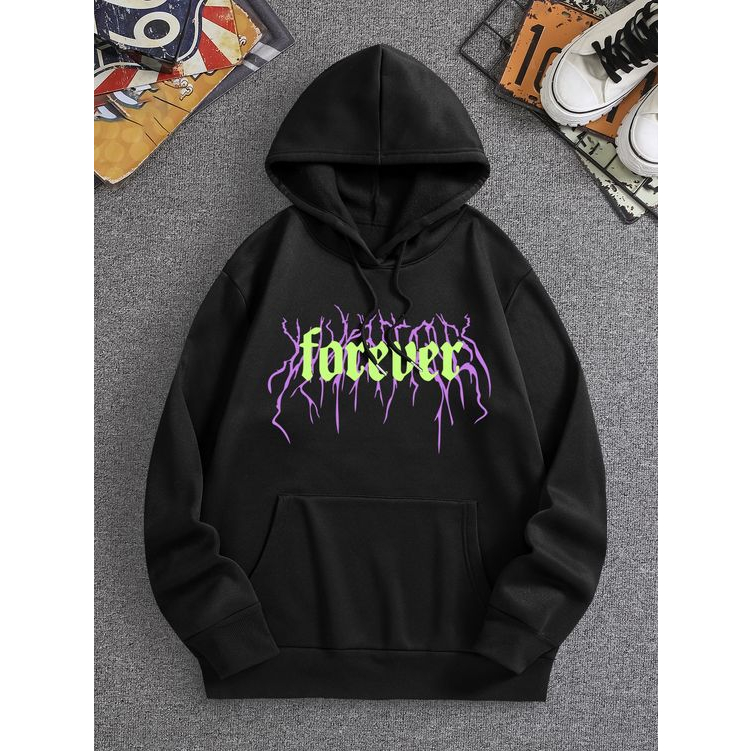 FOREVER METAL HOODIE HITAM DISTRO PRIA & WANITA / HOODIE KEREN / HOODIE TRENDY / HOODIE HITAM TERBAR