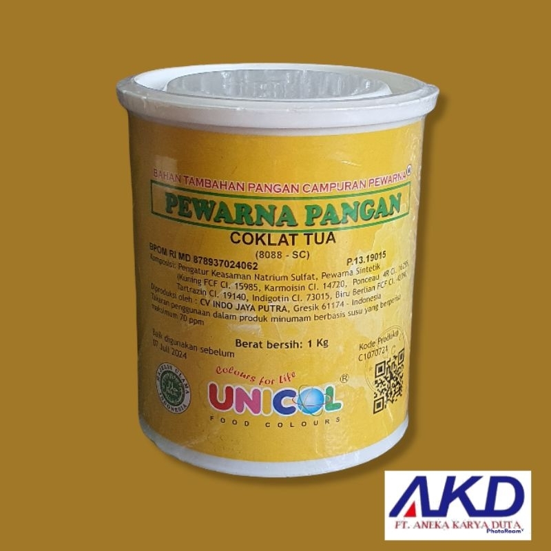 

Pewarna Makanan Bubuk (Powder)/ Gincu Coklat Tua 8088-SC 1 Kg - UNICOL
