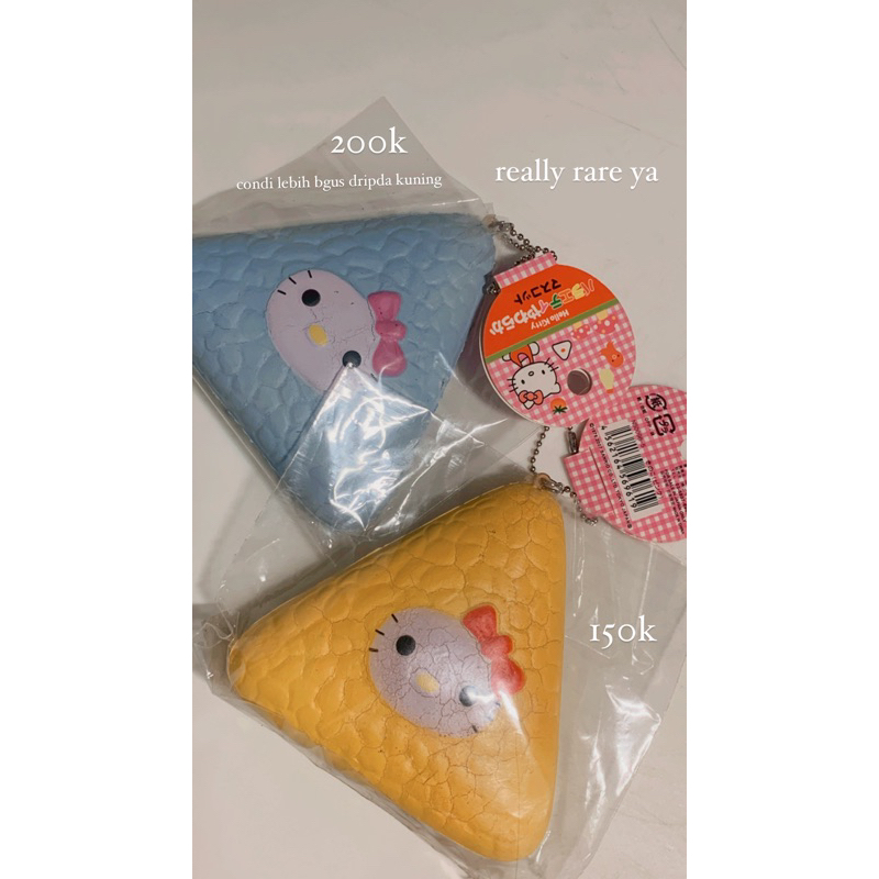 vintage rare hk onigiri squishy hello kitty sanrio