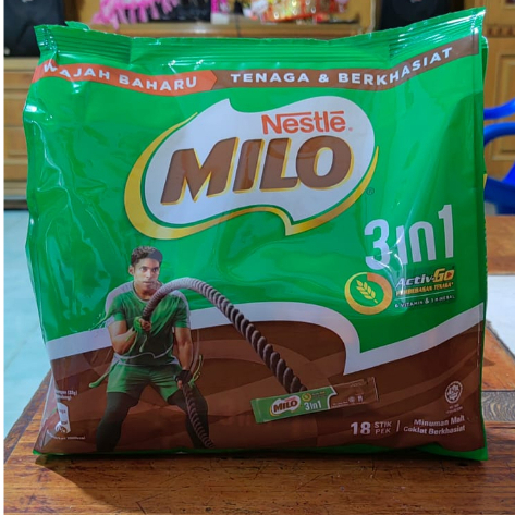 Milo sachet malaysia isi 18 stick
