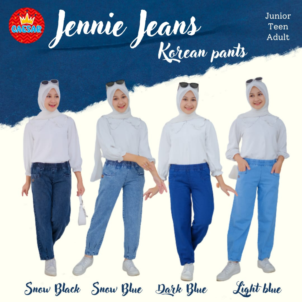 Celana Jeans Anak Perempuan Korean Style Baggy Pants 6 Tahun Sampai Remaja Jeans Oz