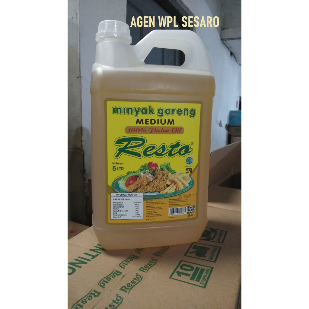 

Minyak goreng kemasan jerigen 5 liter / 5 L