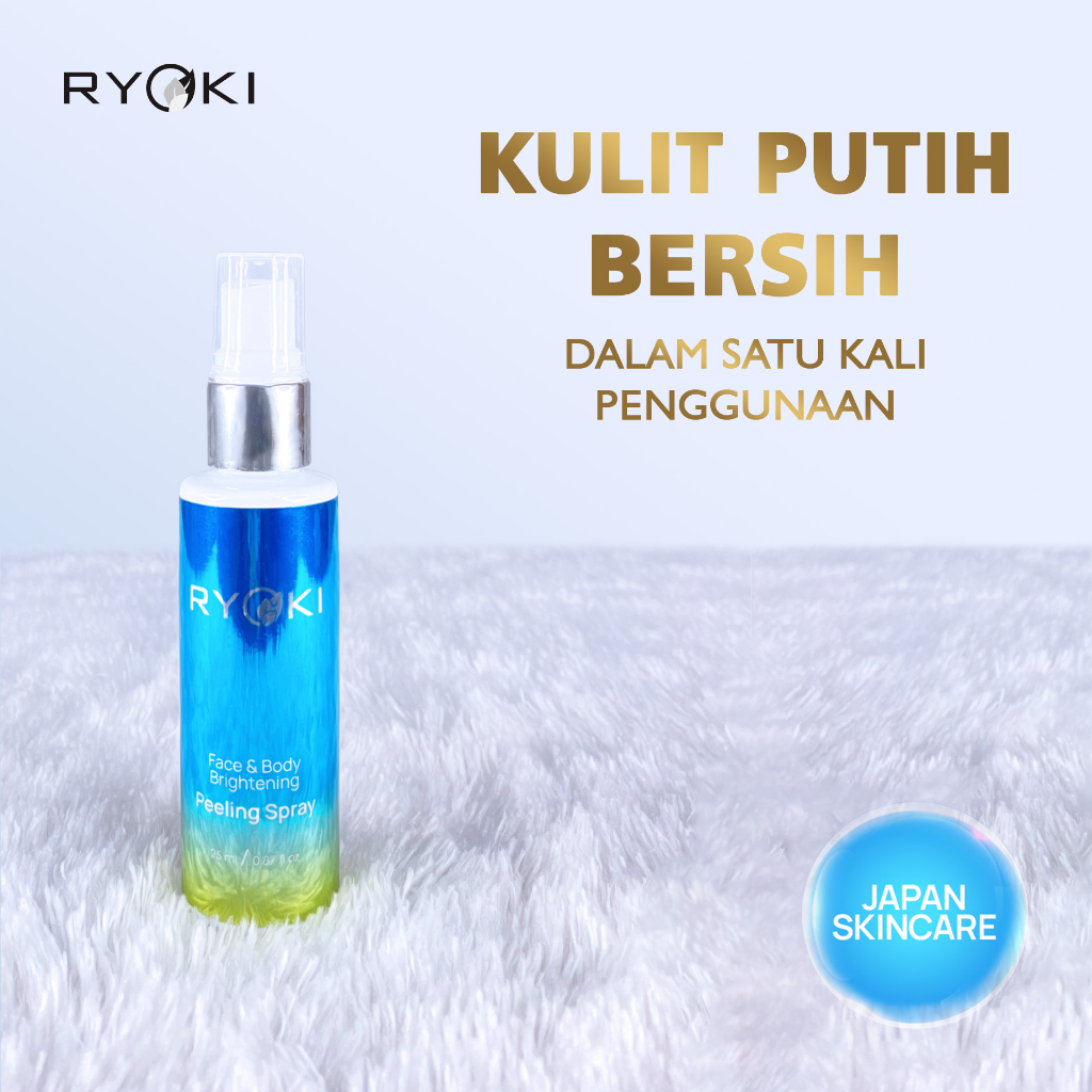 Peeling spray penghilang daki leher ryoki japan skincare pembersih wajah / skincare pengangkat sel k