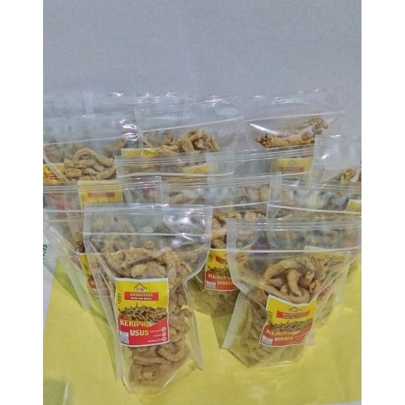 

Keripik Usus Ayam Crispy 100 gram