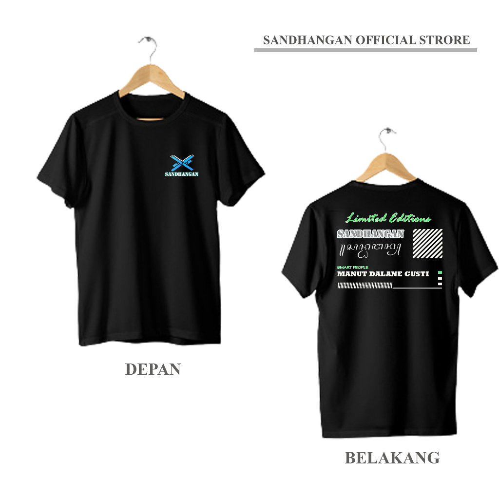Kaos SANDHANGAN Tshirt UNISEK (manut dalane gusti) kaos lengan pendek