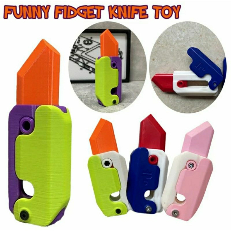 Mainan Pisau Lipat Fidget Toy Ukuran Besar