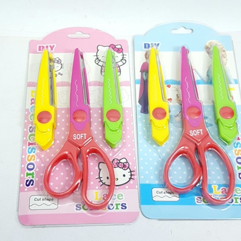 

Gunting Kertas Gerigi Zig Zag Anak + Refill 2pcs
