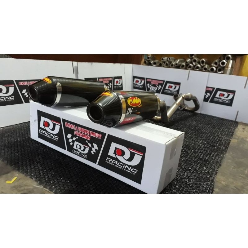 Knalpot fmf dobel muffler for viar cross 250