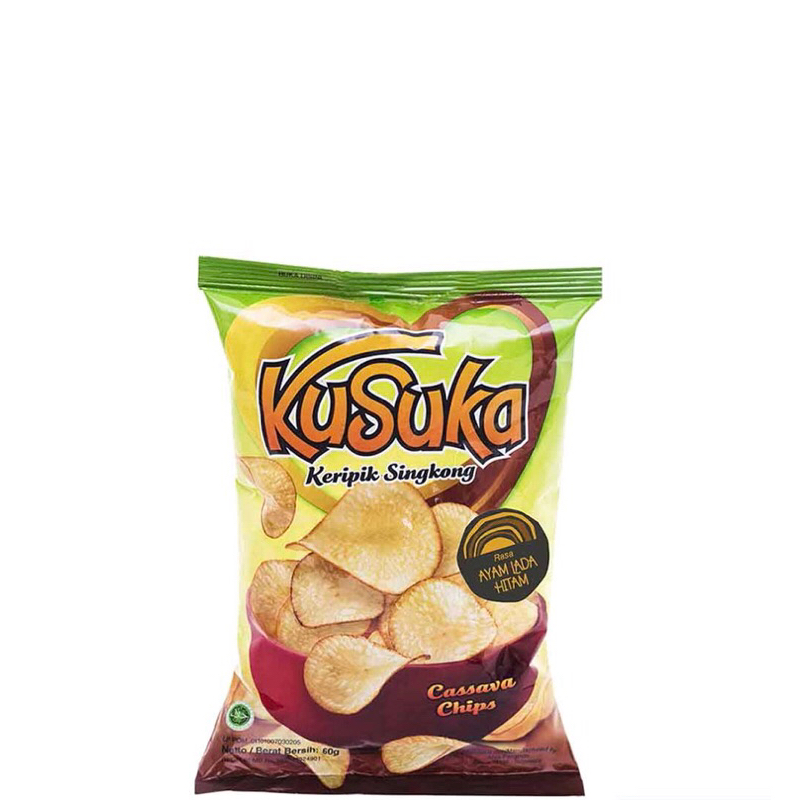 

Snack kusuka Keripik singkong 40-60g Keju Bakar Ayam lada hitam barbeque rumput Laut Topping balado emping