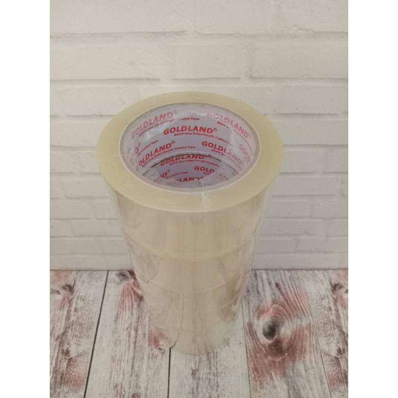

Opp Lakban solasi tape isolasi bening coklat cokelat 2 inch 45mm 100yard 100 yard