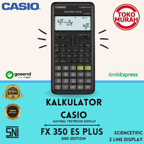 

Casio FX 350 ES PLUS - Scientific Kalkulator/Kalkulator Sains