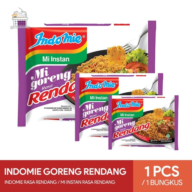 Indomie Goreng Rendang - Indomie Goreng Rasa Rendang - Mie Instan Rasa Rendang
