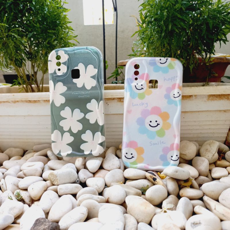 Case Vivo 1817 1816 1814 1811 1807 Softcase Airbag Motif Flower Bunga Vivo y91 y93 y95