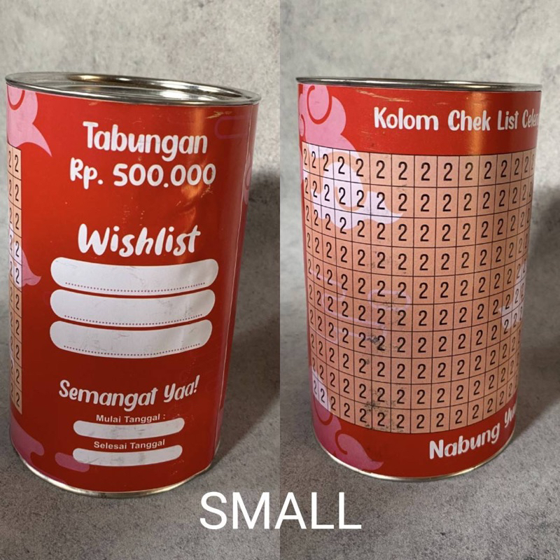 Celengan Tabungan Target 500k-5jt