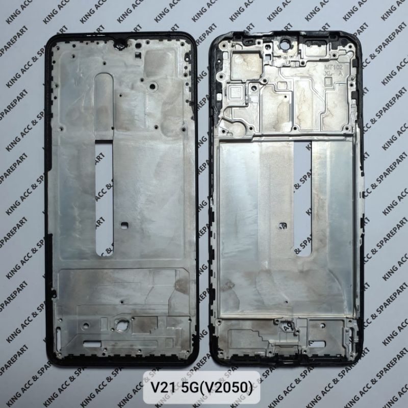 FRAME DUDUKAN LCD TULANG TENGAH VIVO V21 5G V2050