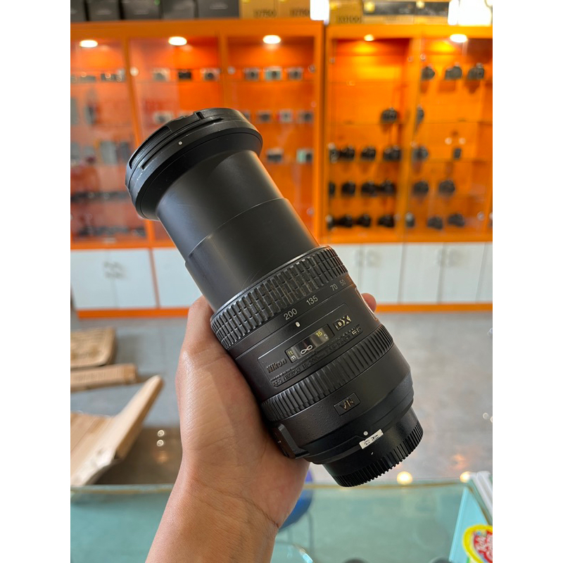 lensa nikon 18-200 vr ED II bersih murah