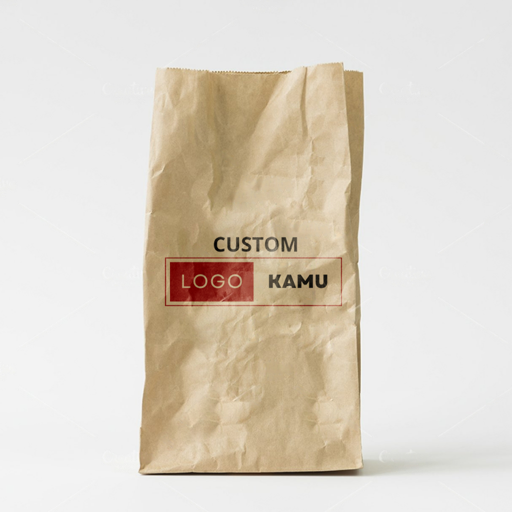 

KANTONG Paper Bag Polos Putih & Coklat / Kantong Kertas Bungkus Roti