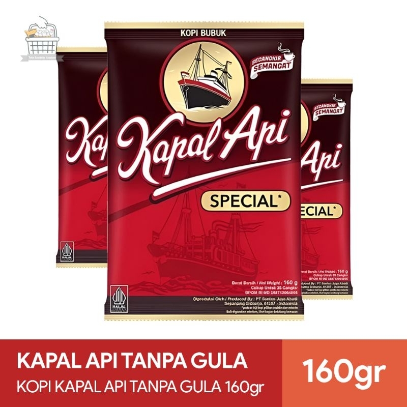 

Kapal Api Tanpa Gula - Kopi Kapal Api Tanpa Gula kemasan 160gr