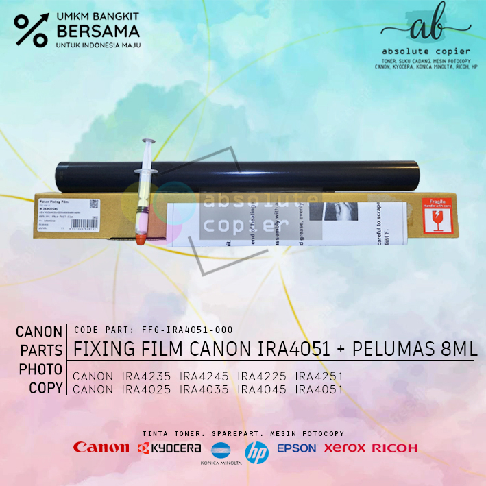 Fuser Fixing Film Sleeve Canon IRA Advance 4051 4235 4245 4251 4025 4045 4025 Roller OEM Original Ab