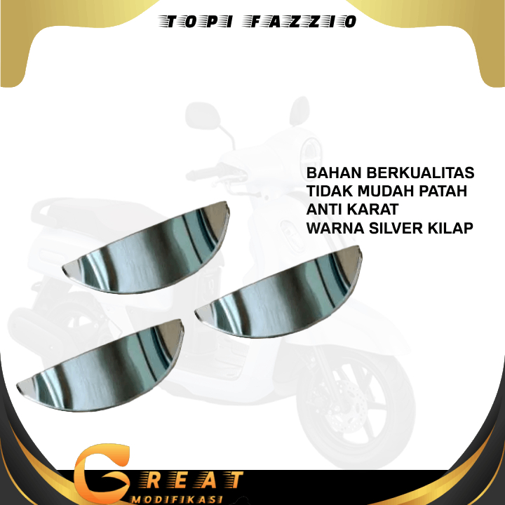 fazzio 125 front pet topi lampu depan fazio  Yamaha fazzio 125 front panel garnish - garnis panel de