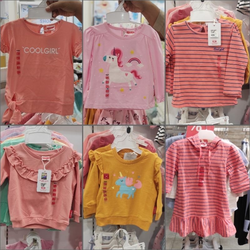 RF Cool girl kaos / sweater dress anak perempuan new