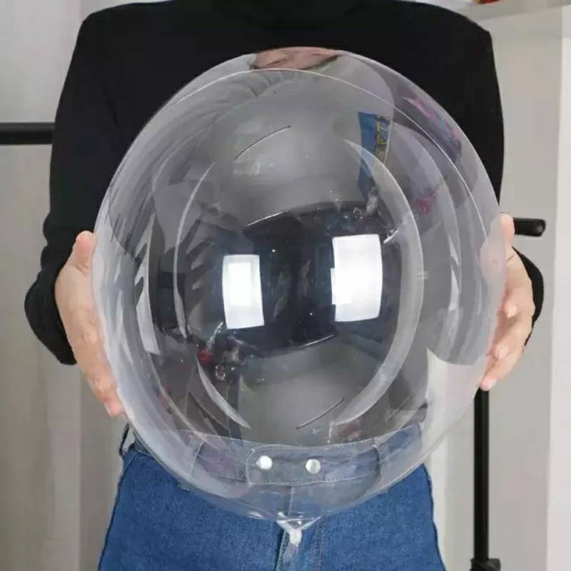 Balon bobo pvc 24 inch transparan bening bucket bunga plastik perlengkapan dekorasi pesta ulang tahu