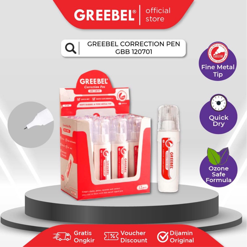 

Tip-ex cair Greebel GBC-120701 / Correction pen (1 pcs)