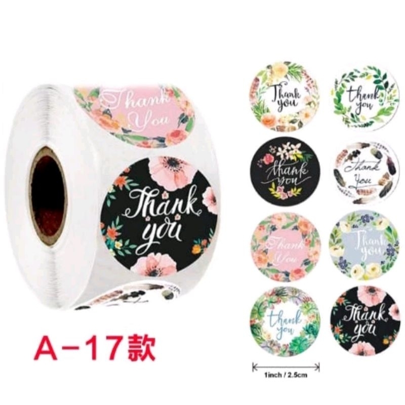 

500pcs stiker thankyou stiker segel label stiker thank you