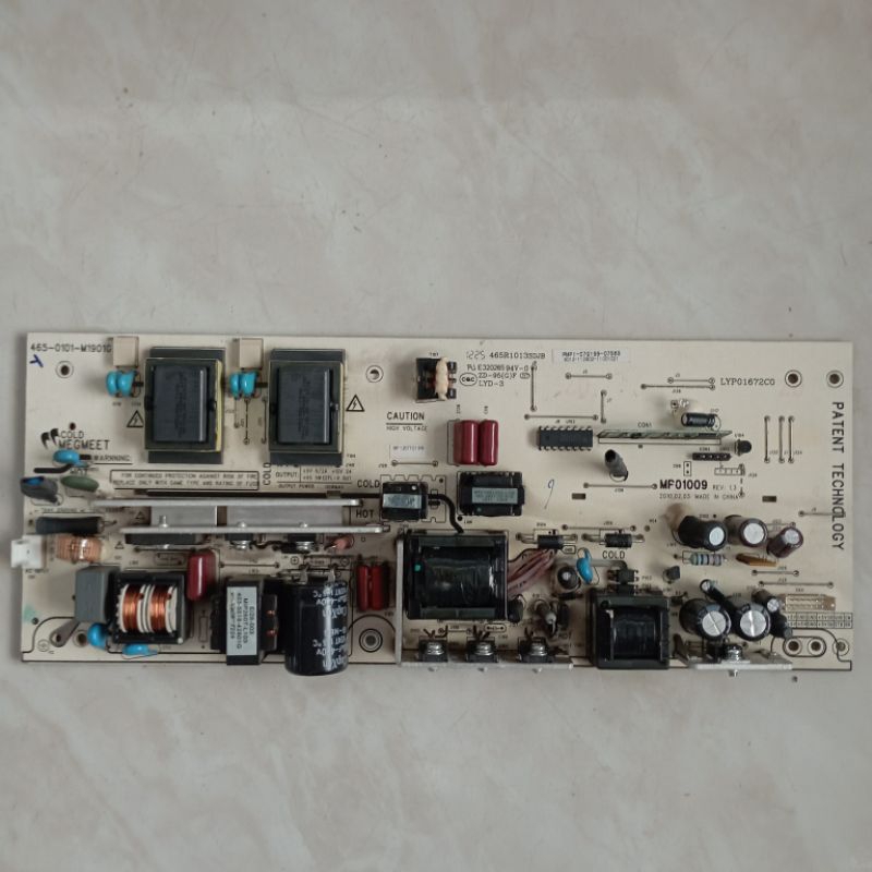 PSU POWER SUPPLY REGURATOR MESIN TV POLYTRON PLM 32B70/ PLM 32B72