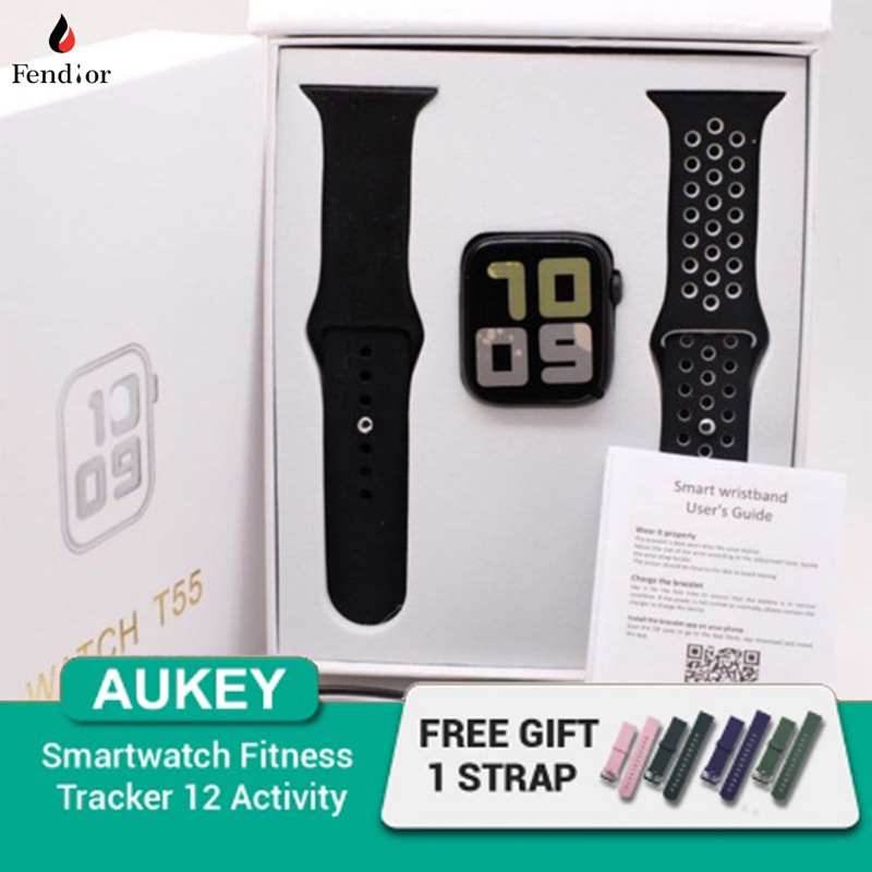 Smartwatch Model T55 Jam tangan Pintar Bluetooth Call Full Touchscreen