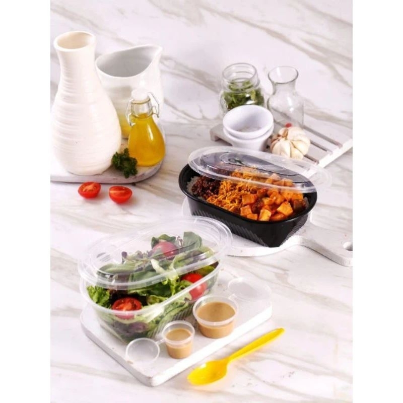 KELIPATAN ORDER 25 pcs Thinwall 750 ml Thinwall oval 750ml Kotak Thinwall Kotak Plastik Microwave Th