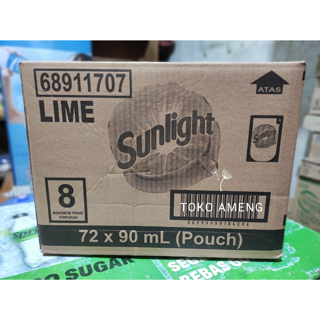 Sunlight Sabun Cuci Piring 90 ml -1 DUS (72 pcs)
