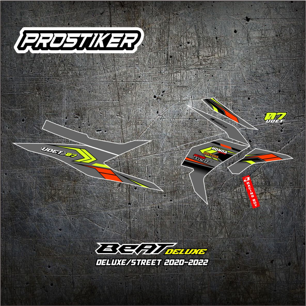 Sticker Transparan Striping Beat Deluxe/Street 2020 - 2022 Keren Terbaru