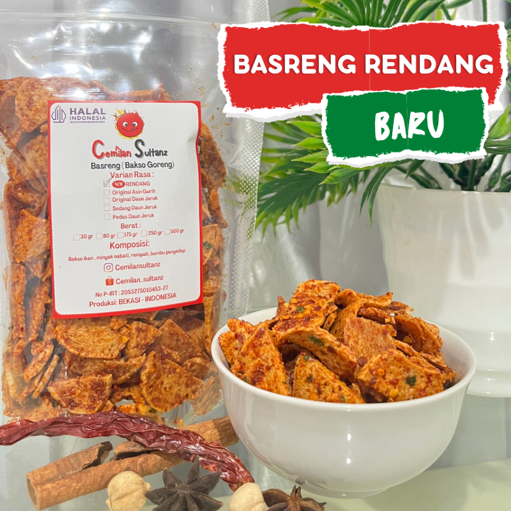 

NEW Basreng by Cemilan Sultanz Rasa Rendang