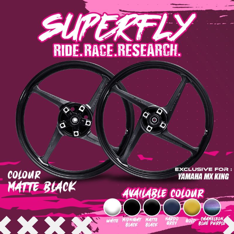 Velg racing MX-King/Jupiter MX 135 New x Superfly