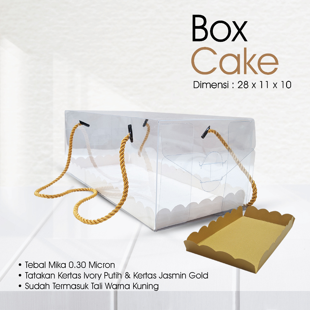 

Kotak Mika Kemasan Roti Gulung Uk. 28 x 11 x 10 cm , Murah Meriah