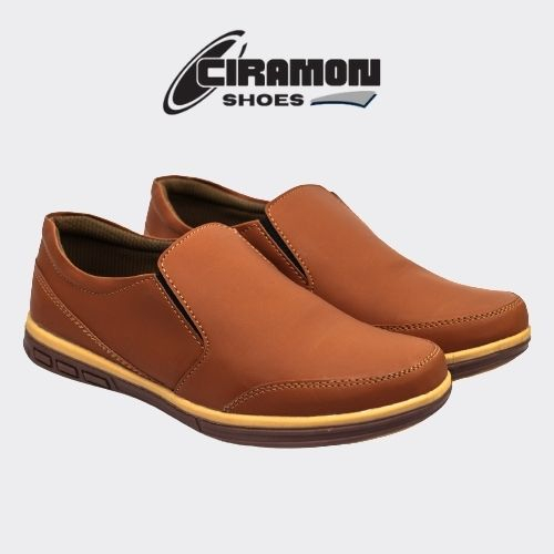 Sepatu Kerja Pria Bahan Kulit Premium Sepatu Slip On Pria Kulit Original