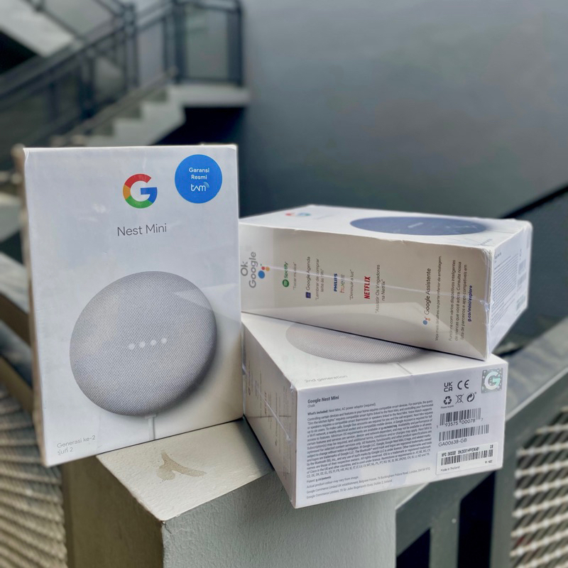 SPEAKER GOOGLE NEST MINI GEN 2 GARANSI RESMI TAM 1 TAHUN